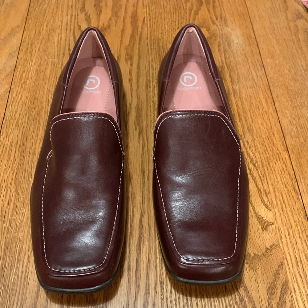 Rockport Mahogany Loafers Suze 8 W